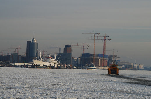 Hafencity im Eis