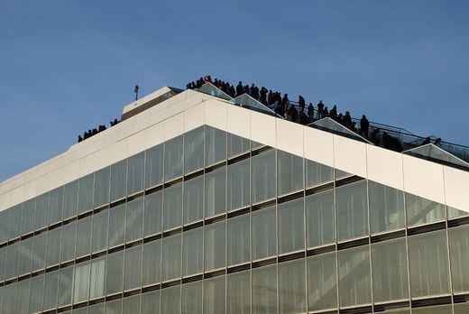 Sehleute auf dem Dockland