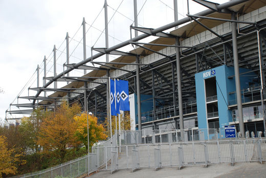 Volksparkstadion im Herbst