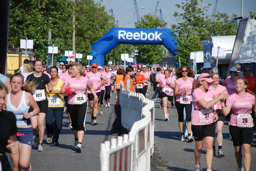 Womens Run am Zieleinlauf