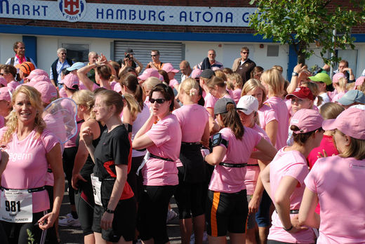 Vor dem Start des Womens Run