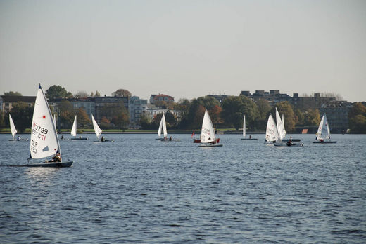 Jollen auf der Alster