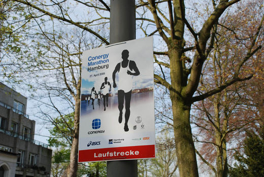 Beschilderung Laufstrecke