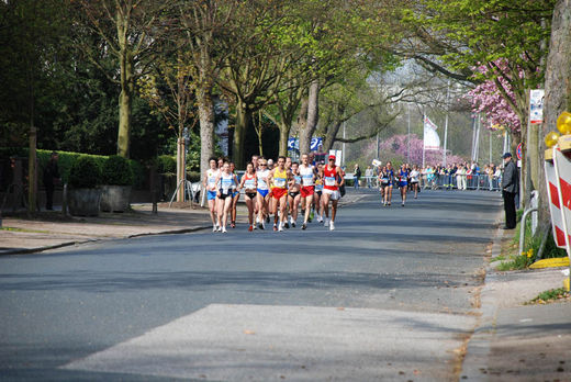 Lufergruppe beim Marathon Hamburg