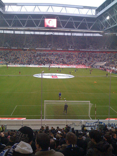 Bundesligaspiel Leverkusen HSV LTU Arena