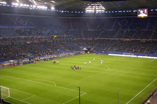 Vor Spielbeginn HSV NEC Nijmegen