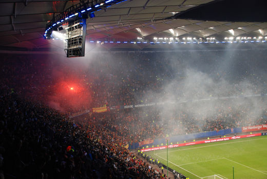 Fanblock Galatasaray Istanbul in Hamburg