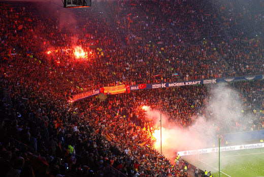 Feuerwerk Galatasaray Istanbul Fans