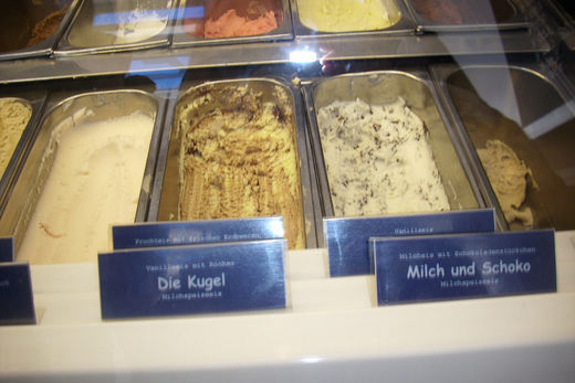 Eissorten bei Eiszeit