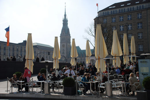 Terrasse beim Doc am Jungfernstieg