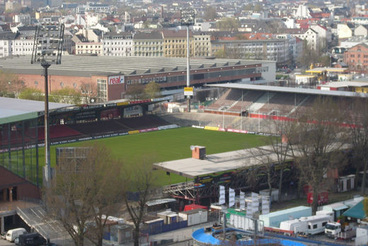 Stadion am Millerntor Luftaufnahme