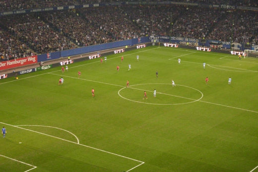 Spielszene HSV gegen Manchester City