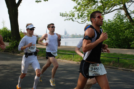 Marathonlufer an der Aussenalster