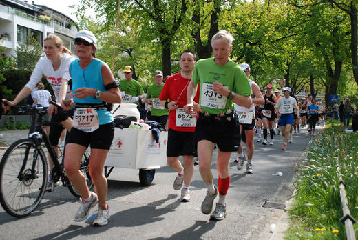 Nach 18 km beim Marathon