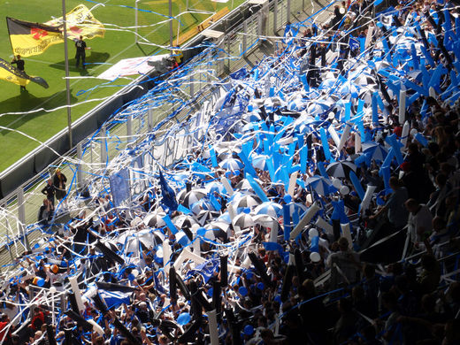 Choreographie HSV Fans in Dortmund