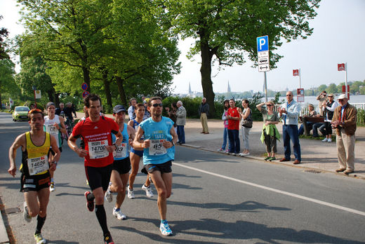 Marathonlufer an KM 18