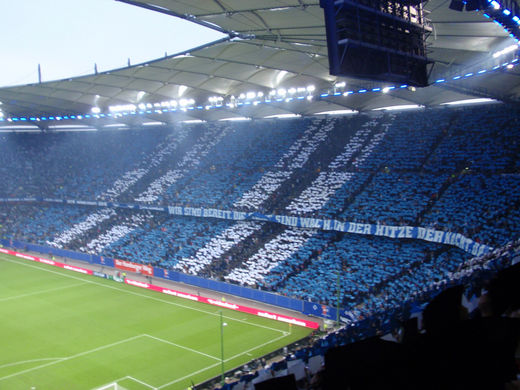 Choreographie Westtribne HSV