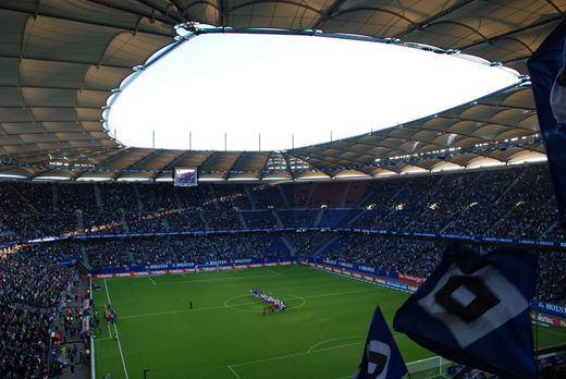 HSH Nordbank Arena beim Spiel HSV gegen VfL Bochum