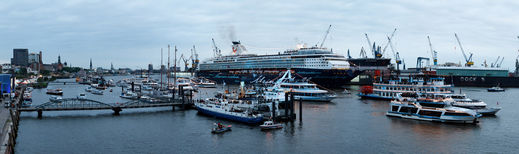 Hafen Panorama Taufe Mein Schiff