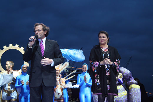 Anna Netrebko bei der Taufe von Mein Schiff