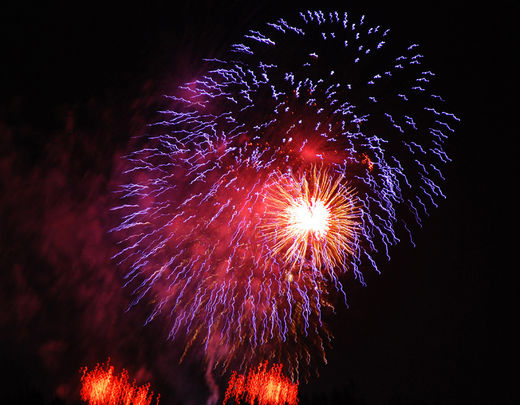 Feuerwerk beim Kirschbluetenfest 2009