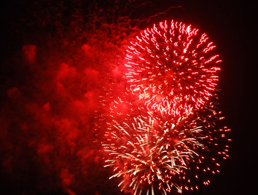 Feuerwerk ber der Alster