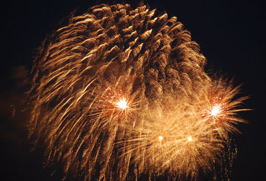 Feuerwerk ber der Aussenalster