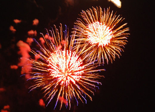Kirschblütenfeuerwerk 2009 in Hamburg