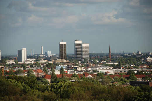 Mundsburg Hochuser vom Planetarium aufgenommen