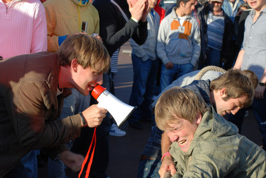 Anfeuerung beim Red Bull Man Tau