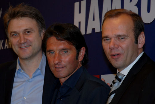 Dietmar-Beiersdorfer, Bruno Labbadia und Bernd Hoffmann