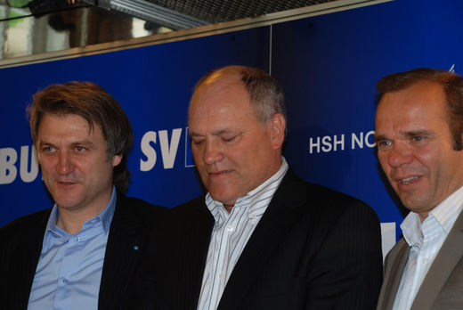 Beiersdorfer und Hoffmann prsentieren Martin Jol