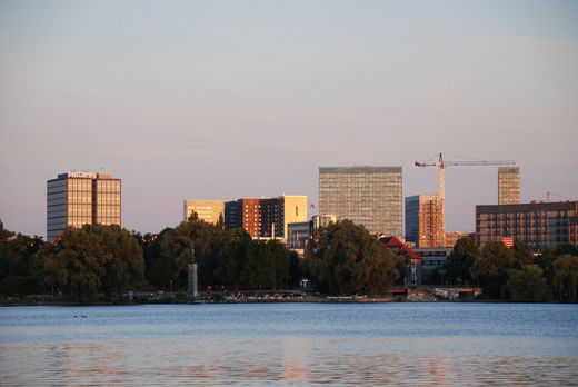 City Süd am Abend