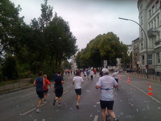 Halbmarathon Kilometer 14 Alster