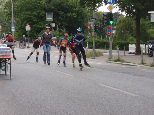 Inline Skater beim Hamburg Halbmarathon