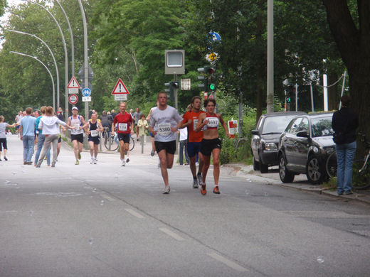 Läufer in der Sierichstrasse