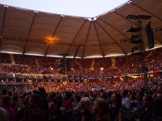 HSH Nordbank Arena beim Depeche Mode Konzert