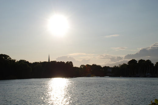 Sonne ber der Aussenalster