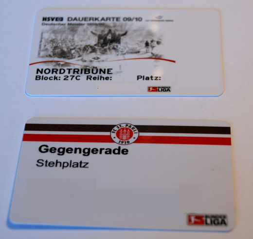 HSV und FC St. Pauli Dauerkarte 2009