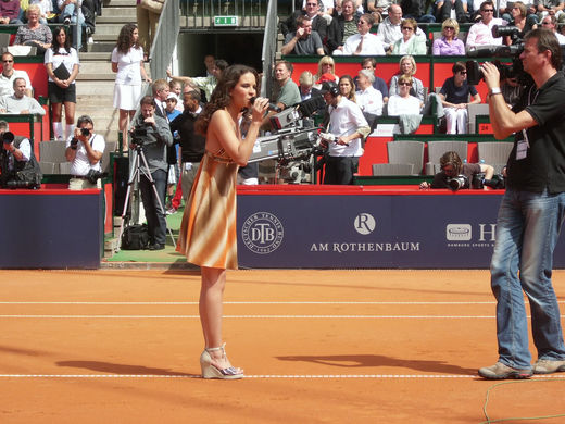 Sngerin vor dem Rothenbaum Finale