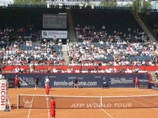 Nordtribüne beim Rothenbaumfinale 2009