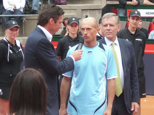 Michael Stich interviewt Nikolay Davydenko