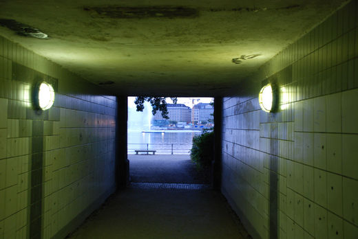 Tunnelblick auf die Binnenalster