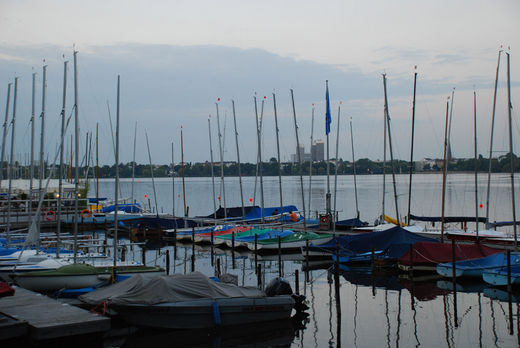 Segelboote Aussenalster