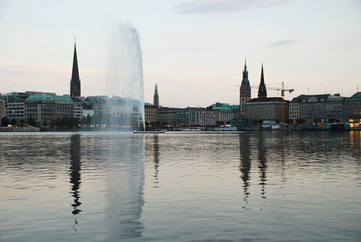 Sommerabend an der Binnenalster