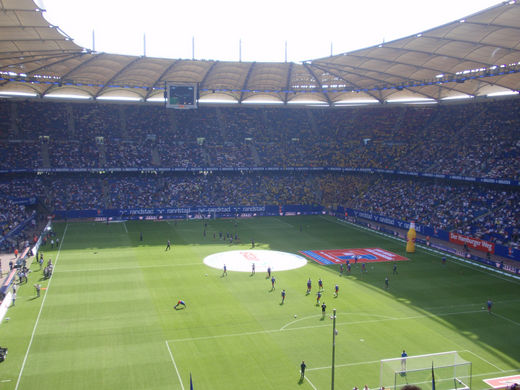 Aufwrmprogramm vor HSV Dortmund