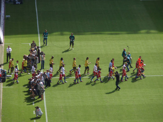 Einlauf HSV Borussia Dortmund 2009