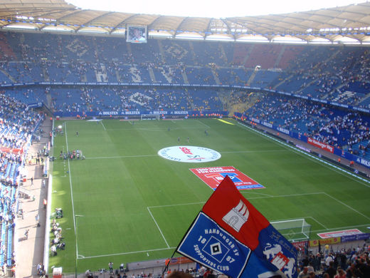 HSH Nordbank Arena nach Heimsieg gegen Dortmund