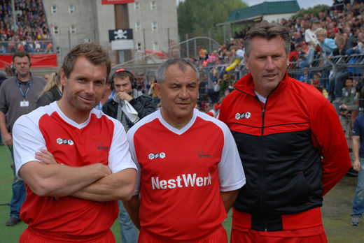 Bernd Hollerbach, Felix Magath und Manfred Kaltz