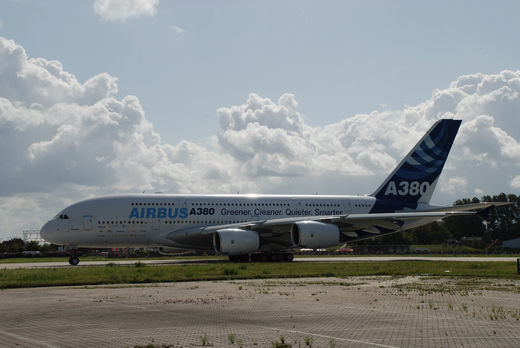 Airbus A380 in Finkenwerder